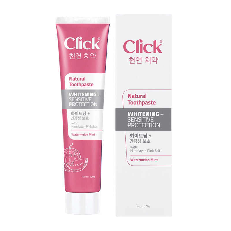 Click Natural Toothpaste Whitening + All Out Protection 24x100gr