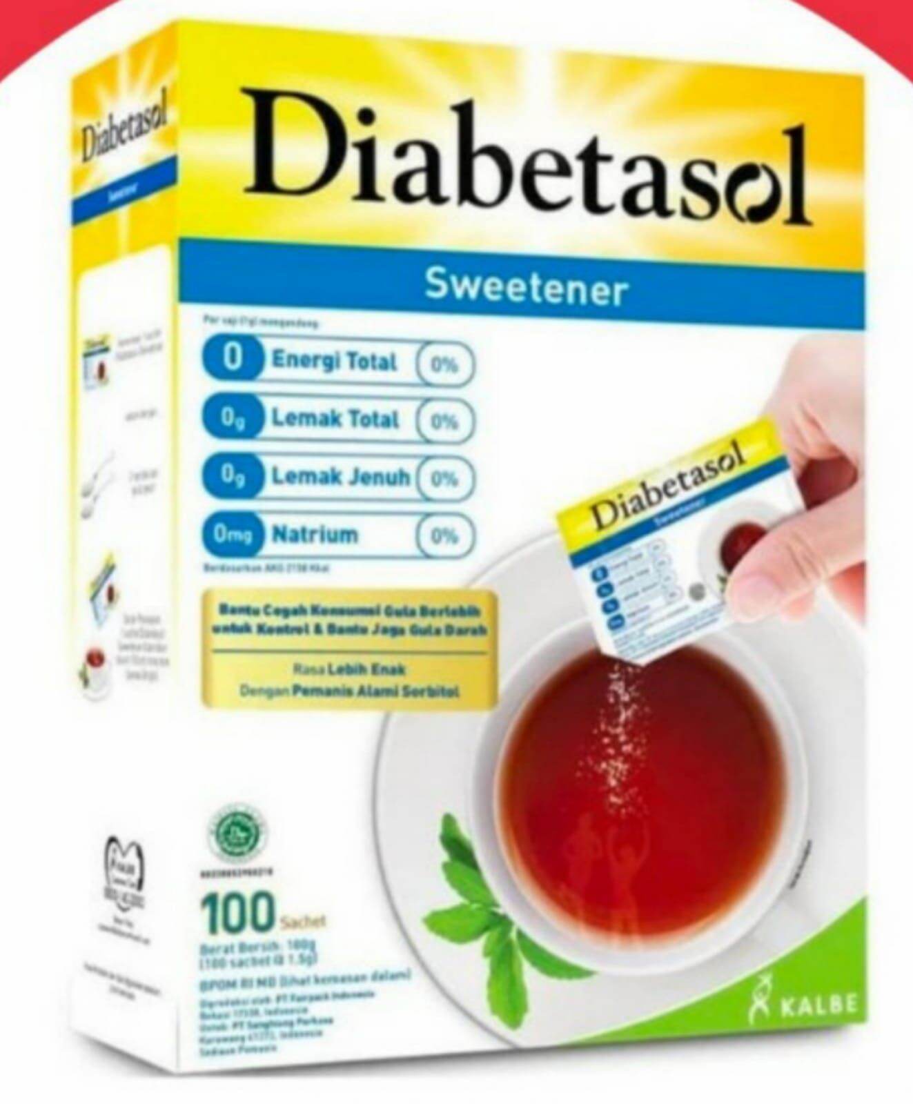 Diabetasol Sweetener No Calories 24x100x1.5gr