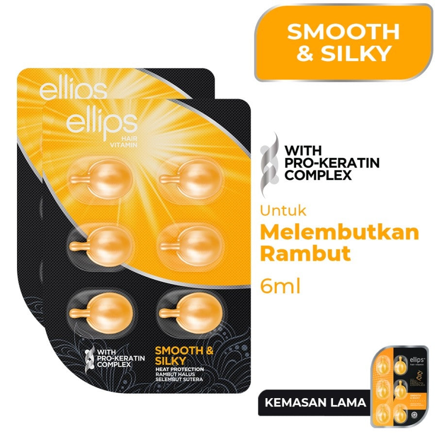 Ellips Hair Vitamin Pro Keratin Smooth & Silky Blister 12x6 Butir