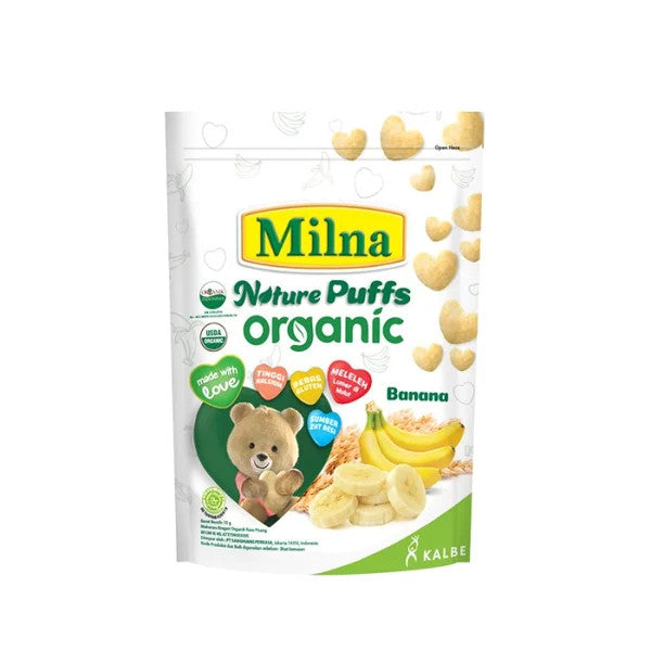 Milna Nature Puff Organic Banana 24x15gr