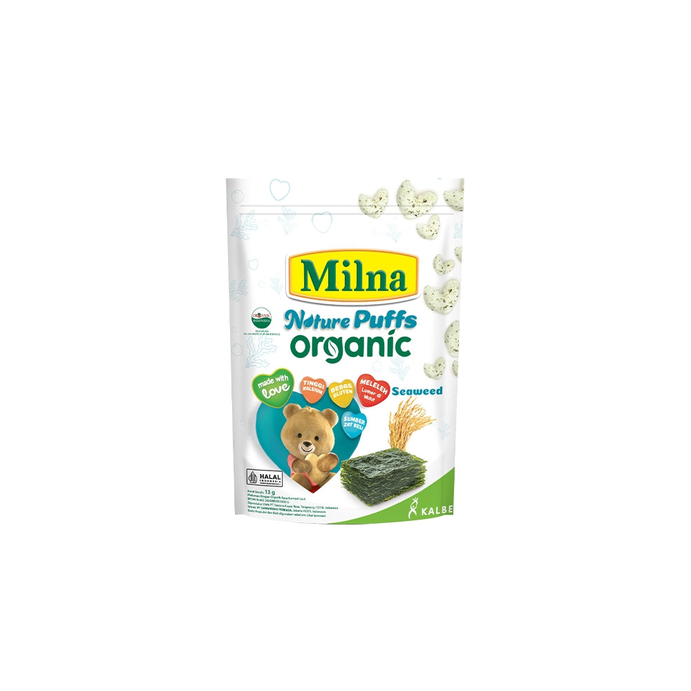 MILNA NATURE PUFFS ORGANIK SEAWEED 24x15gr