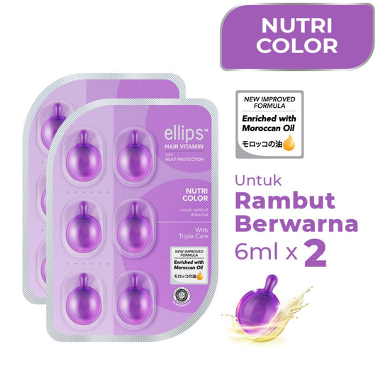 Ellips Hair Mask Nutri Color Sachet 12x20gr