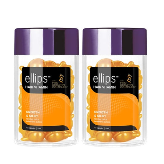 Ellips Hair Vitamin Pro Keratin Smooth & Silky Jar 12x50butir