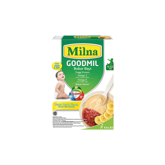 Milna Goodmil Beras Merah Pisang 6+ 12x120gr